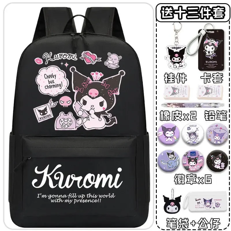 Sanrio-mochila escolar Clow M para mujer, bolsa de gran capacidad para reducir la carga de estudio, protección de la columna vertebral, mochila para niños