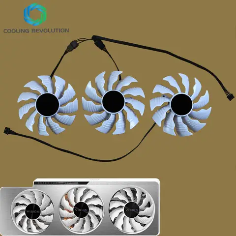 GIGABYTE – ventilateur de refroidissement de carte graphique GeForce RTX 3080 Ti RTX 3090 Vision OC 3X GV-N308TVISION GV-N3090VISION GPU, nouveau