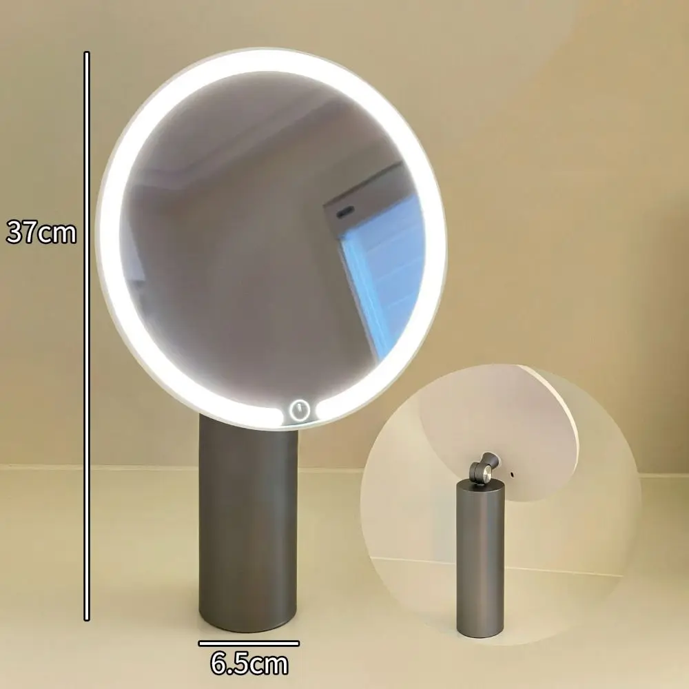 

Touch Control LED Makeup Mirror USB Charging 3 Color Lights Portable Cosmetic Mirrors Dimmable High Definition