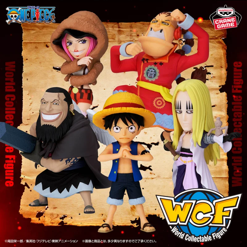 

Genuine Bandai Banpresto One Piece WCF Luffy Bonney Basil Hawkins Urouge Apoo Original Anime Figure Model Collector Figurine Toy