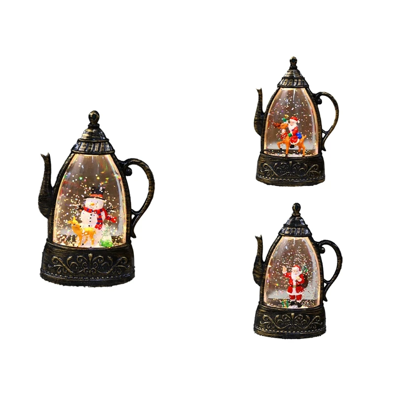 

AB46-Retro Teapot Style LED Night Light - Popular Christmas Decoration, Glowing Lamp For Kids, Ideal Gift For The Christmas