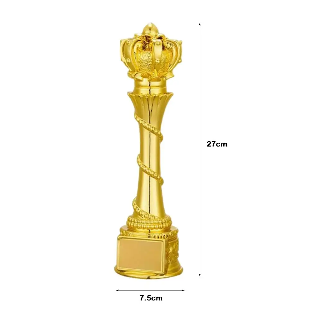 Crown Pentagram Competition Trophy Medal Rose Microphone Music Universal Pentagram Trophy Gold Color Souvenir Plastic Model