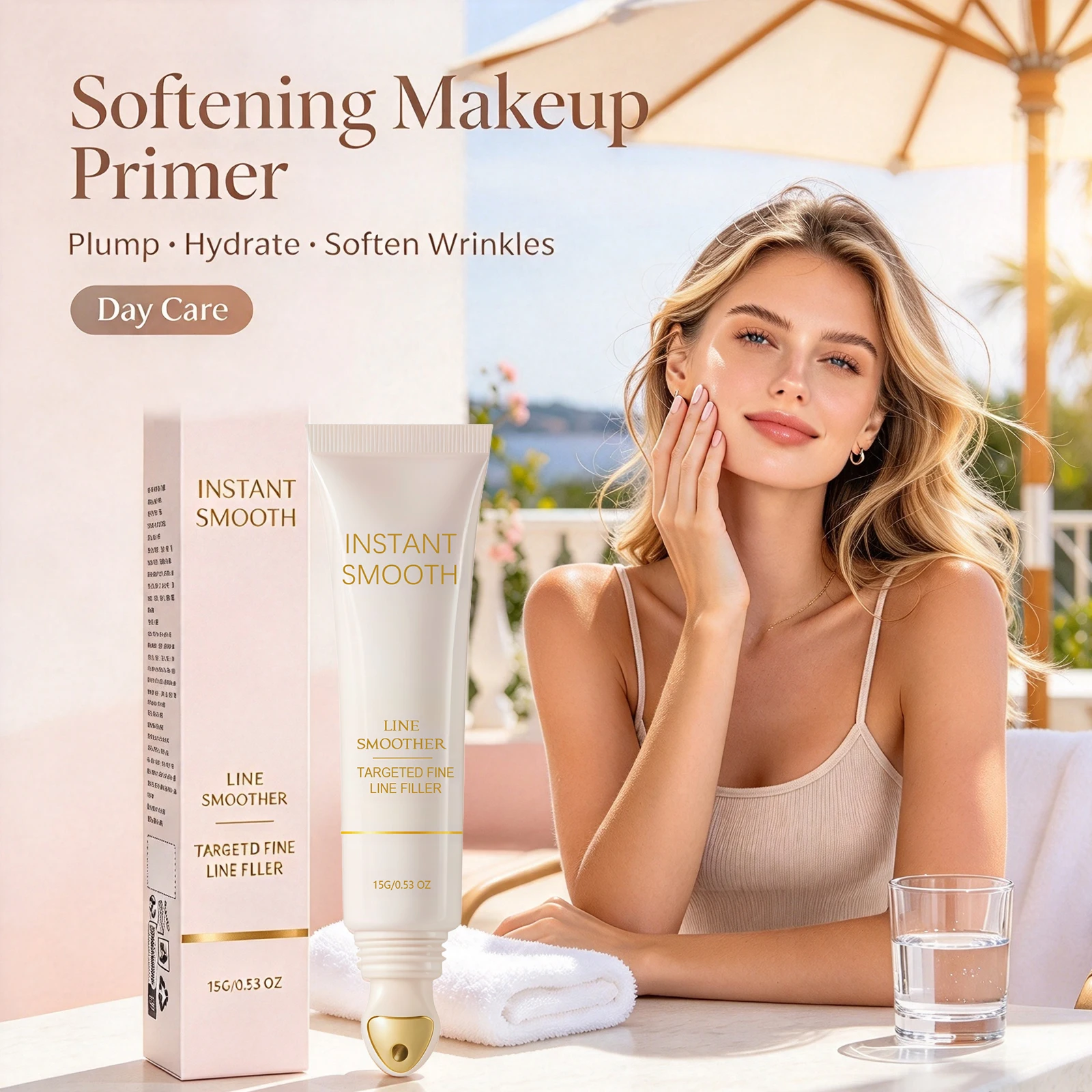 Softening Makeup Primer Skin Smoothing Brighten Complexion Pore Minimizer Long Last Makeup Adhesion Suitable Multiple Skin Types