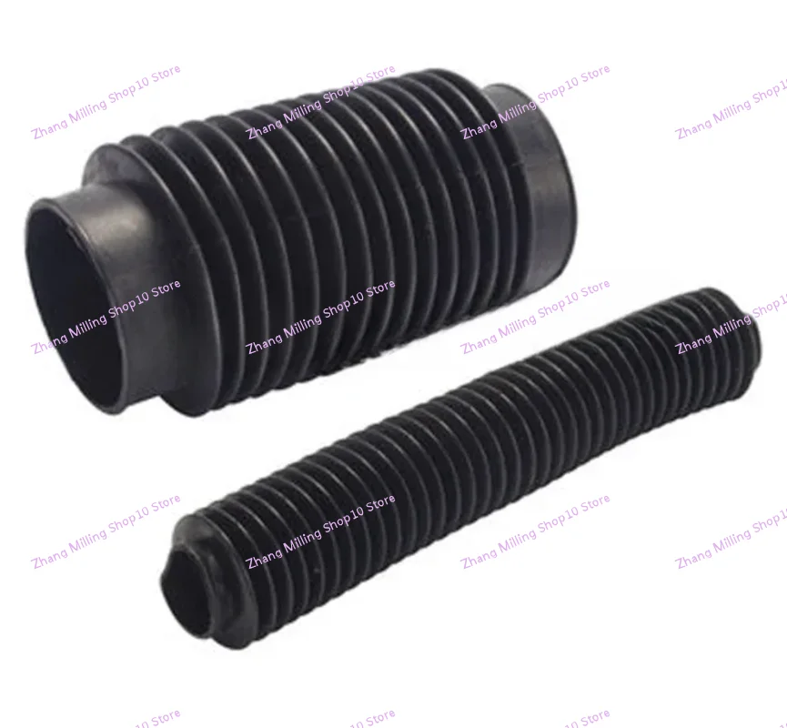 

Machinery Black Rubber Flexibility Corrugated Sleeve Bellows Inner Diameter 30mm 40mm 50mm 70mm 80mm 1PC