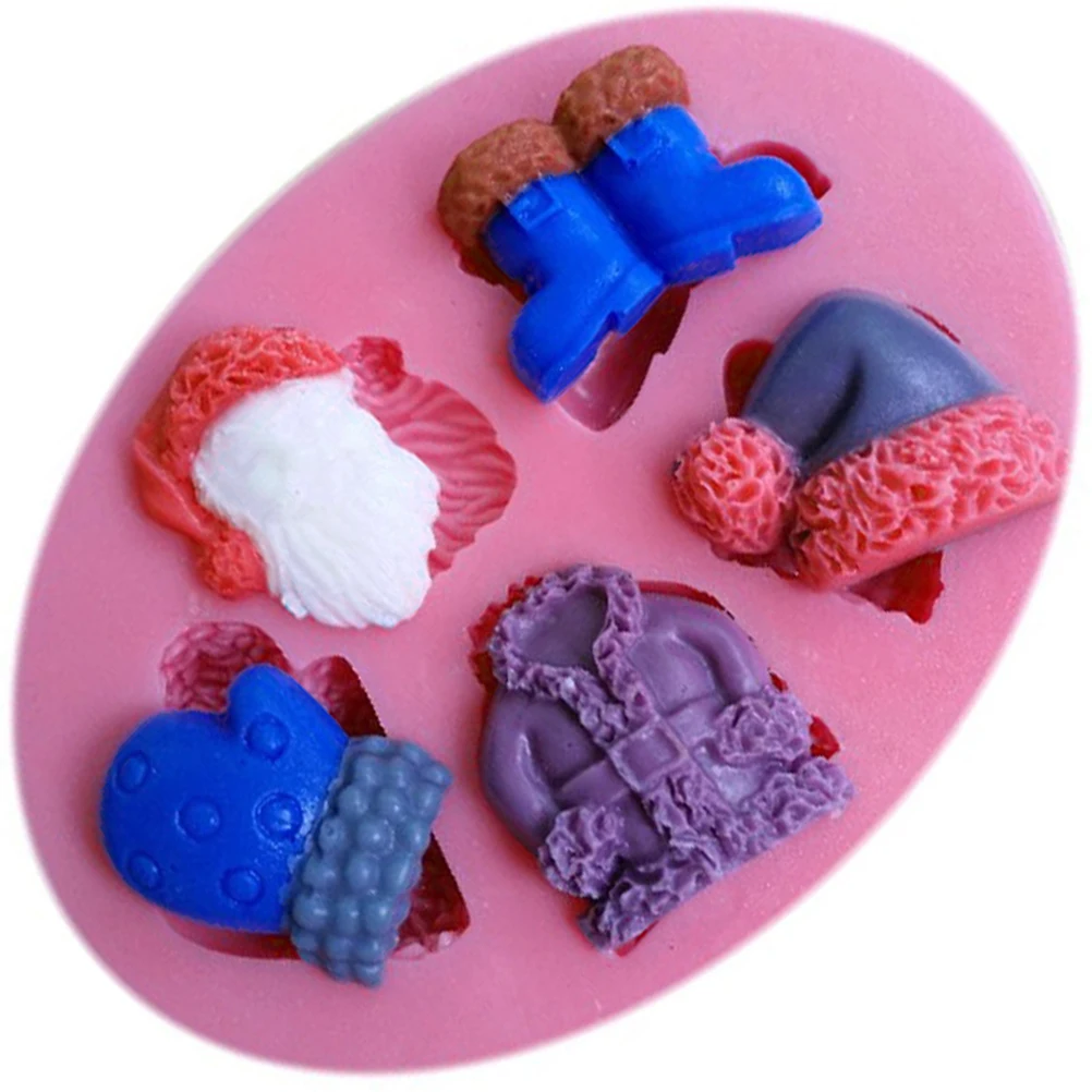 

Christmas Silicone Fondant Cake Mold Premium Non-Stick Baking Tool for DIY Chocolate Candy Ice Cube Jelly Cupcake