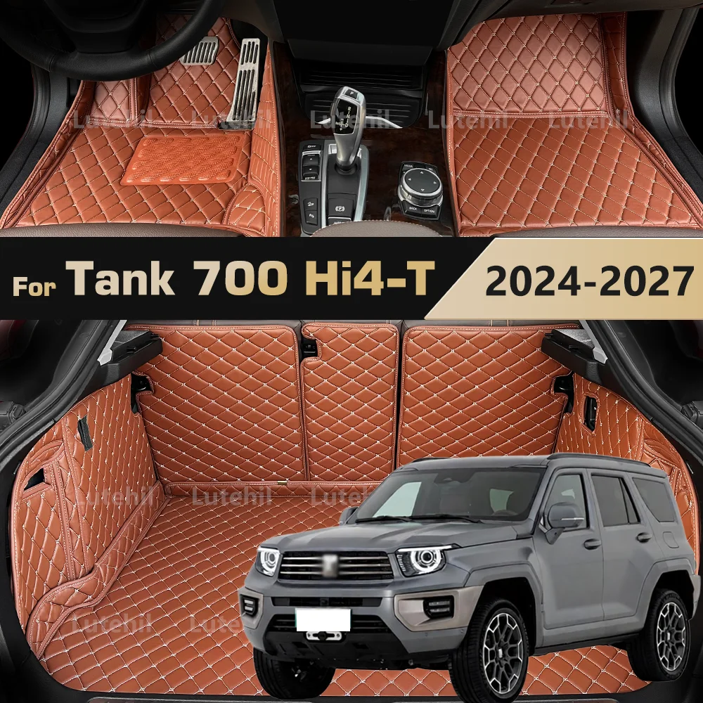 

For Tank 700 Hi4-T 2024 2025 2026 2027 3D Car Floor Mats Trunk mat Pad Foot Pads Auto Cargo Liner Interior Accessories
