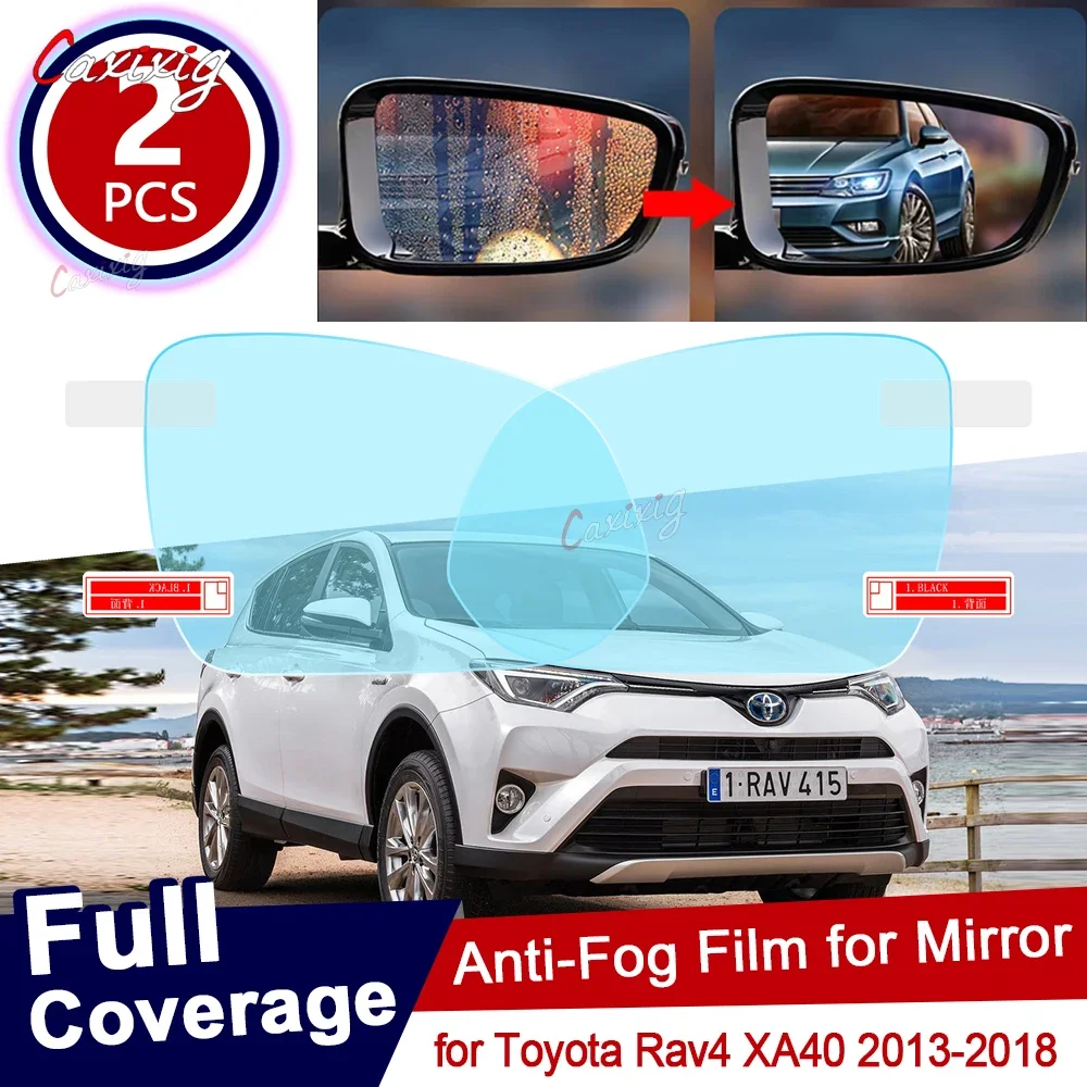 Full Cover Anti Fog Film Rearview Mirror Rainproof Clean Films Car Sticker Accessories For Toyota Rav4 XA40 2013~2018 RAV 4 40