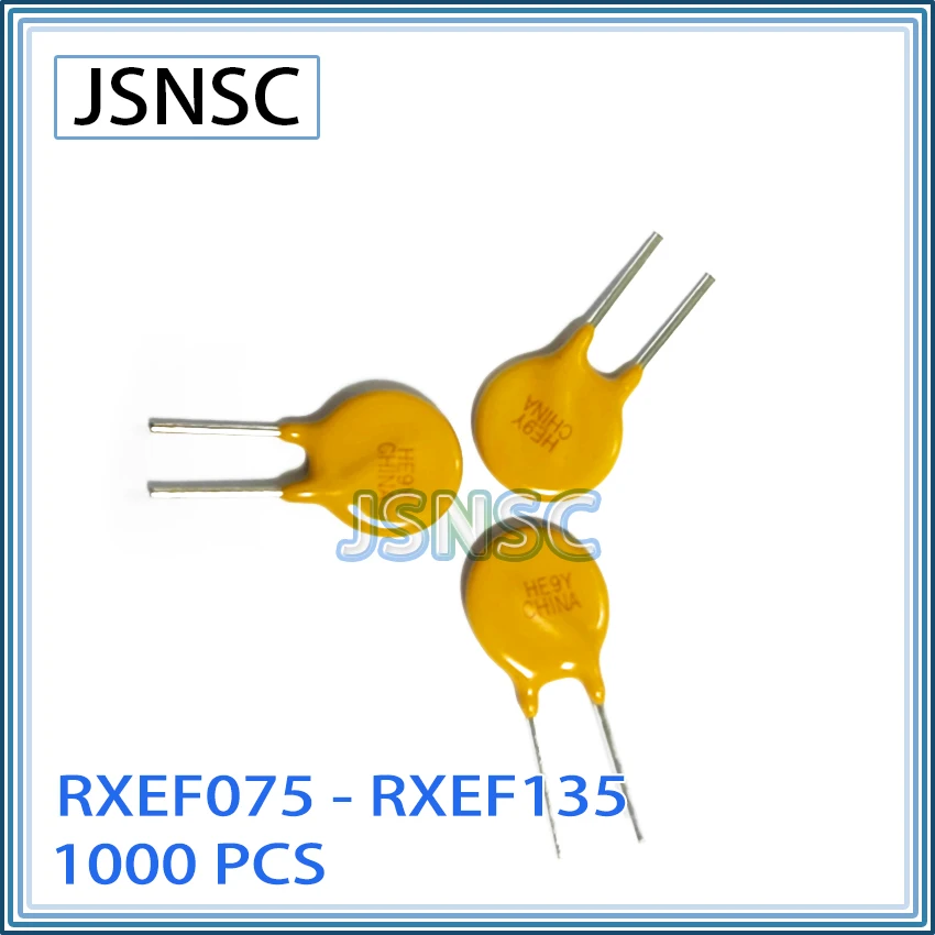 JSNSC fuse 1000PCS RXEF075 RXEF090 RXEF110 RXEF135 XF075 XF090 XF110 XF135 72V 0.75A 0.9A 1.1A 1.35A DIP Self-Recovery PPTC