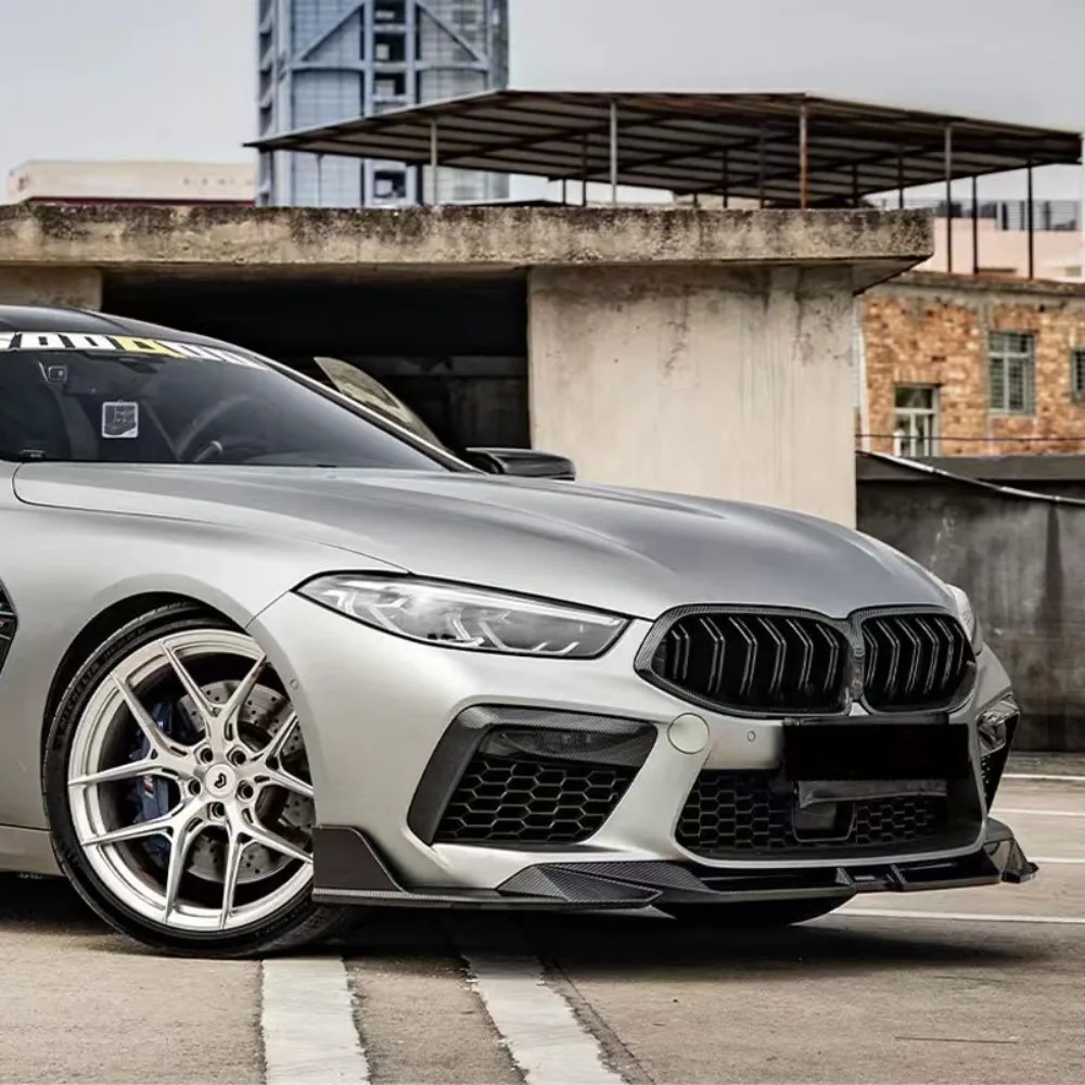 BMW M8 F91 F92 F93 용 드라이 탄소 섬유 테일 핀, 프론트 리어 립 디퓨저 그릴, 사이드 스커트, 미러 쉘 시트 코너 2020 +