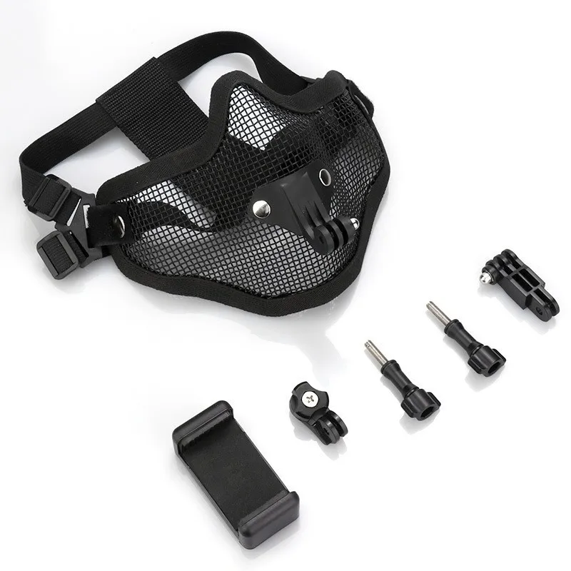 Camera Mask Mount for GoPro Hero 13 12 11 10 9 DJI OSMO Action 6 5pro 4 3 Universal for First-Person Test Drive Recording