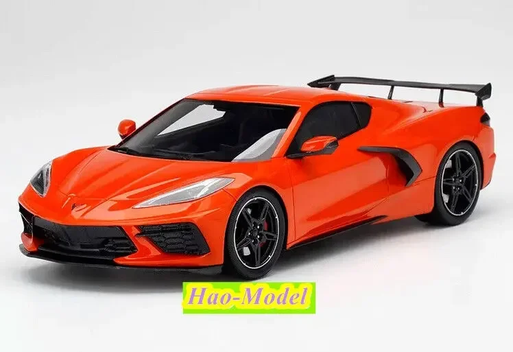 

TSM TopSpeed 1/18 For Corvette Stingray Resin Model Car Diecast Boys Toys Kids Gifts Hobby Display Ornaments Collection Orange