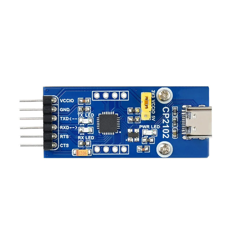 CP2102 Serial Communication Board Type C for Raspberry Pi & Arduino Serial Expansion