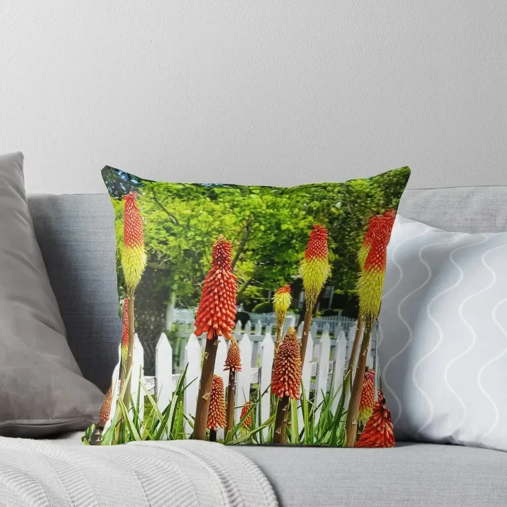 

Red Hot Picket Fence Throw Pillow Covers For Sofas Pillowcases Bed Cushions Cushions Home Decor Elastic Cover For Sofa pillow