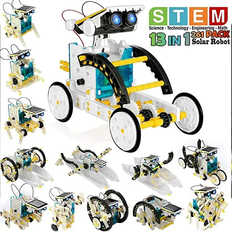 

Solar Series Boy Toys Robot Technology Kits Educational Toys Montessori Solar Robot For Children Toy STEM High Tech Science kids