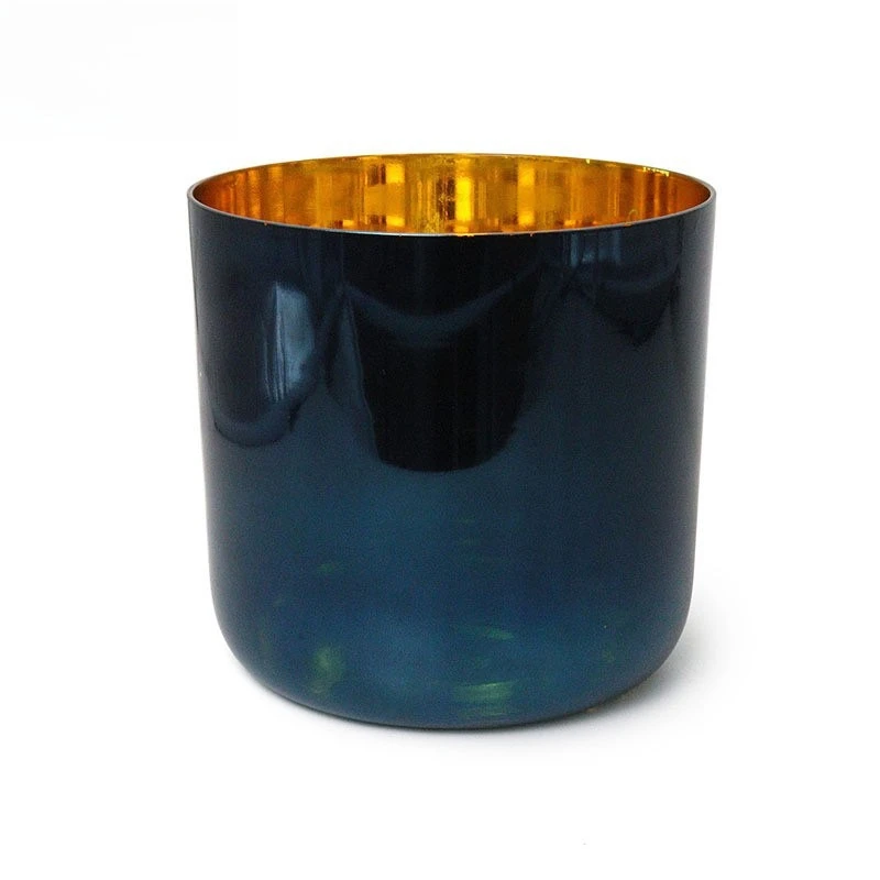 Royal Blue Electroplated Crystal Singing Bowl Crystal Bowl Music Bowl Yoga Healing Percussion Instrument