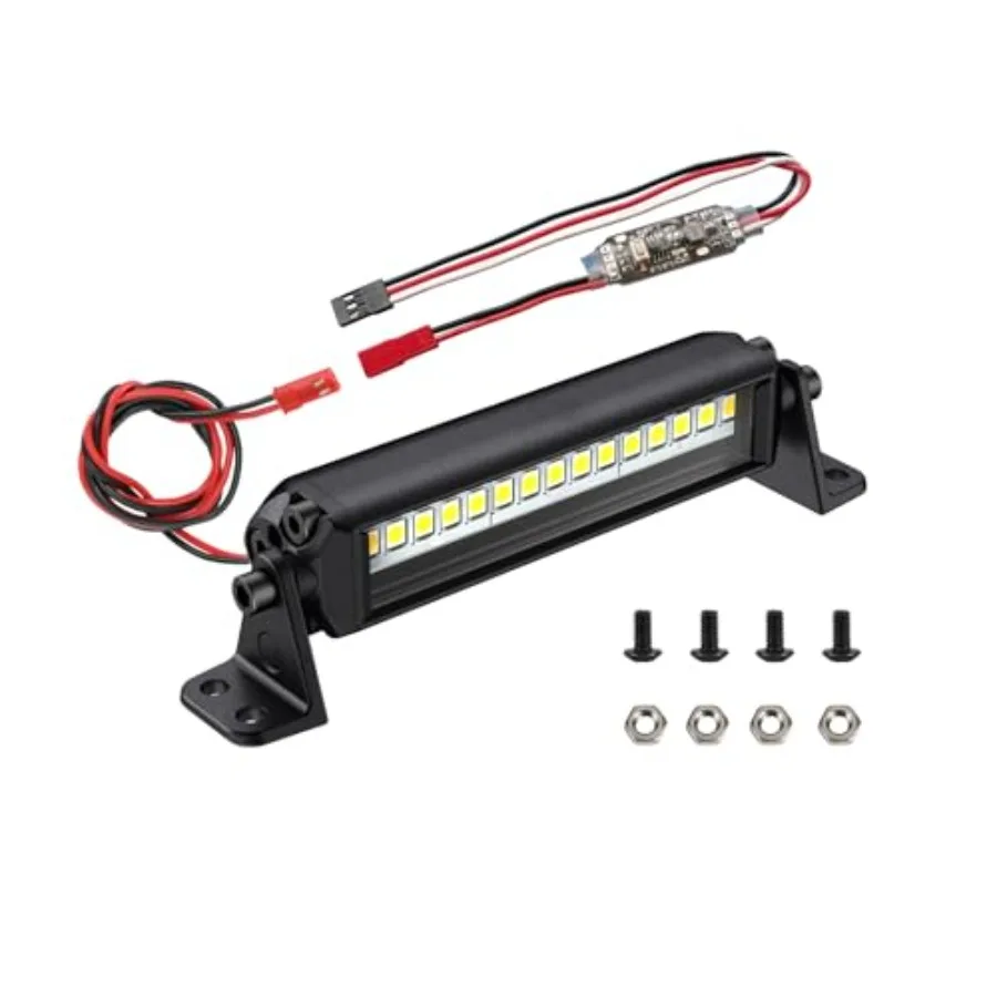 

【Spot goods】RC Light Bar 15 LED 2.95 Inch Aluminum RC Lights RC Crawler Accessories for Axial SCX10 Traxxas TRX4 TRX4M Arrma Se
