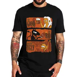 Camiseta divertida de Anime The Good The Bad And The Ugly, The Princess Demon Elf, serie de TV clásica Bean Luci Elfo, Camiseta de dibujos animados