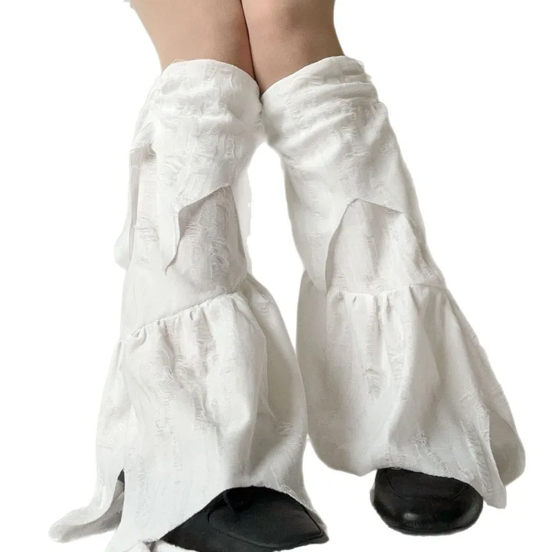 乞食の足の靴下ヴィンテージ女性指なし腕章夏の日焼け止めスリーブセットパンクレッグウォーマー Y2K レッグカバーアクセサリー