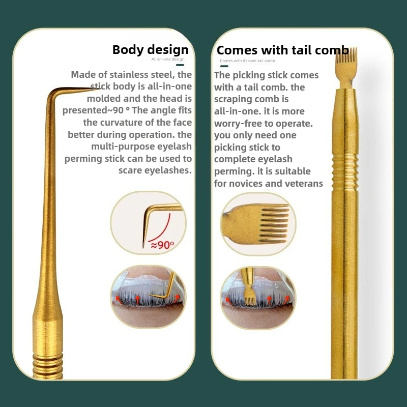 Eyelash Perm Lifting Tools Stainless Steel Clean Up Rods Beauty Makeup Lamination Eyelashes Separating Lashes Extension Tool