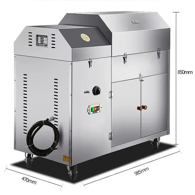 30 50Kg Electric Gas Heating Nuts Roaster Cashew Almond Sesame Cocoa Coffee Beans Chestnut Peanut Nut Roasting Machine