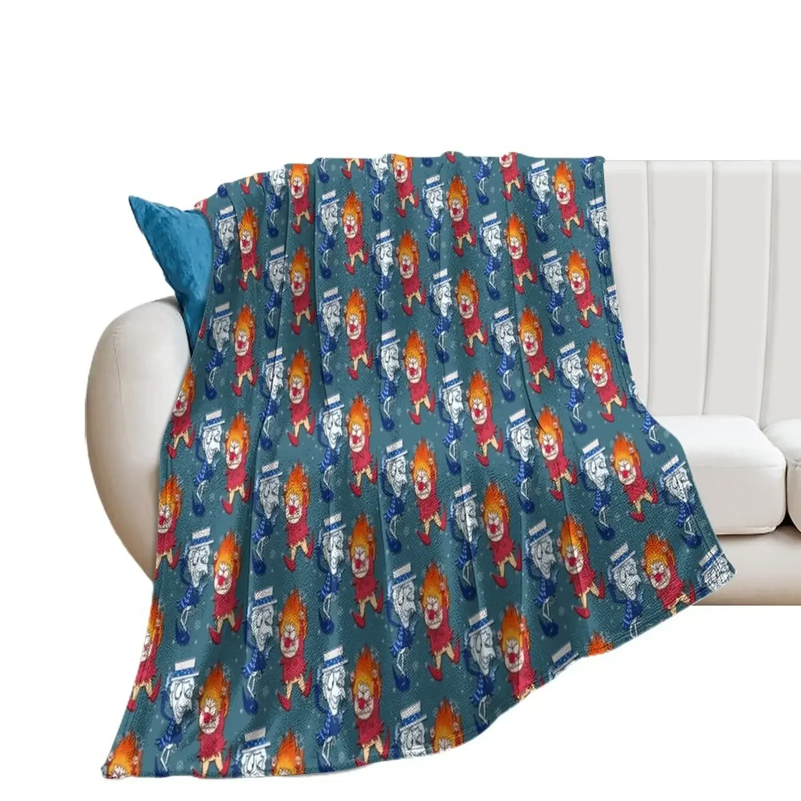 

christmas heat snow miser Throw Blanket warm for winter Loose Blankets