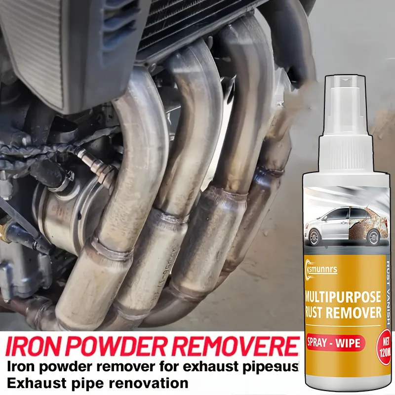 Semprotan Penghilang Karat Sepeda Motor, 1.01oz Per Buah, Pembersih Karat Logam untuk Hub Roda, Sekrup Knalpot, dan Permukaan Baja, Bentuk Cair,