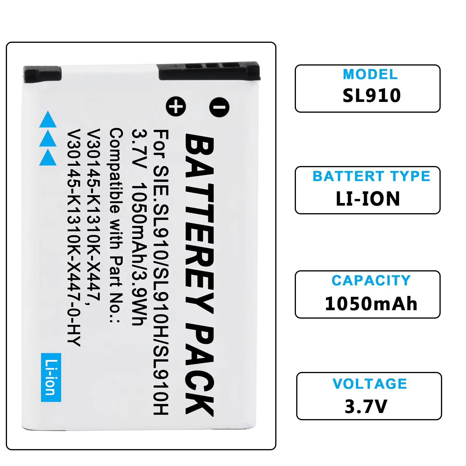 Baterías de iones de litio de repuesto, batería de teléfono inalámbrico de 3,7 V y 1050mAh para Siemens Gigaset SL910A SL910H SL910 V30145-K1310K-X447