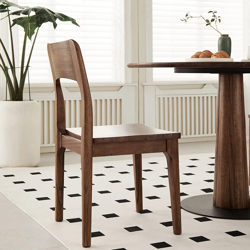 

Customizable Nordic Black Walnut Chair