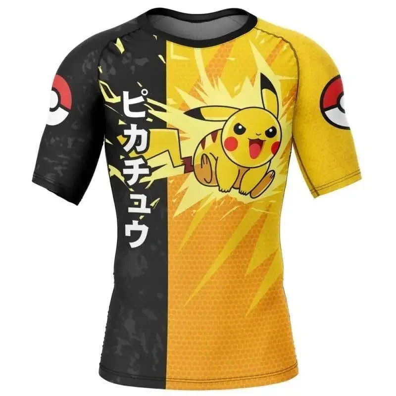 

Summer New Fashion Popular Cartoon Animation Crew Neck Long-sleeved Fitness Top