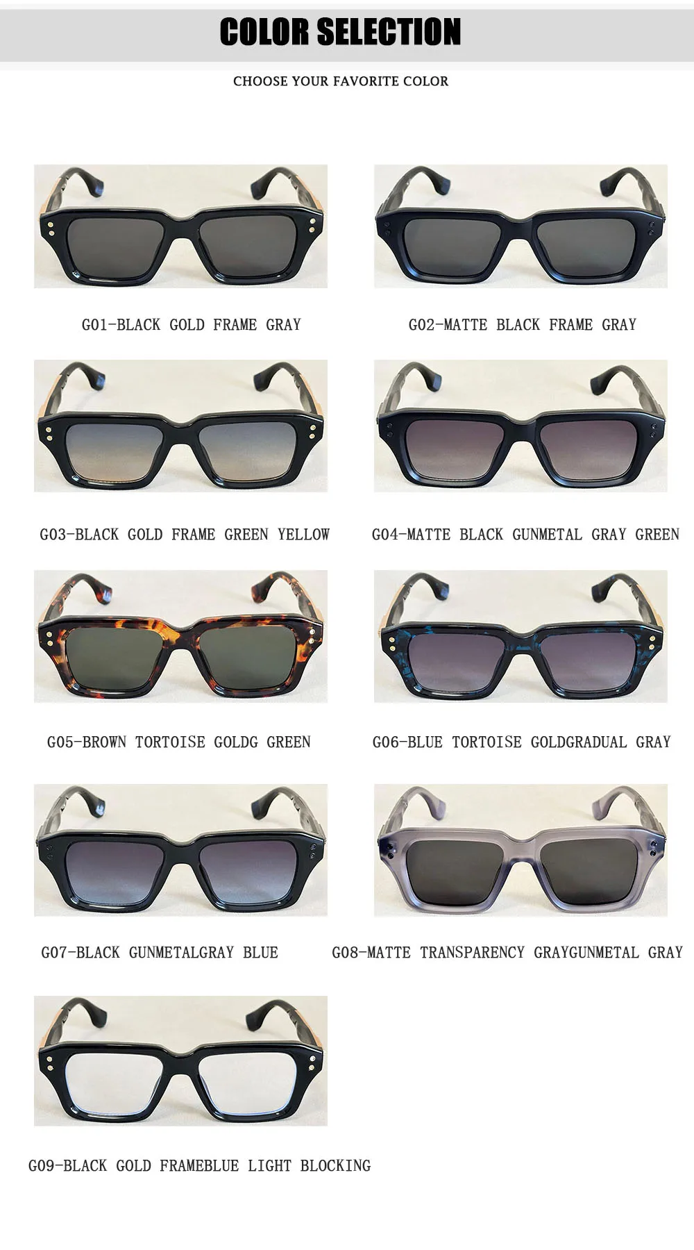 Retro Sonnenbrille Männer Vintage Quadrat Sonnenbrille Frauen Luxus Designer Mode Gläser Dropshipping Gafas De Sol Hombre Zonnebril – Detail 21