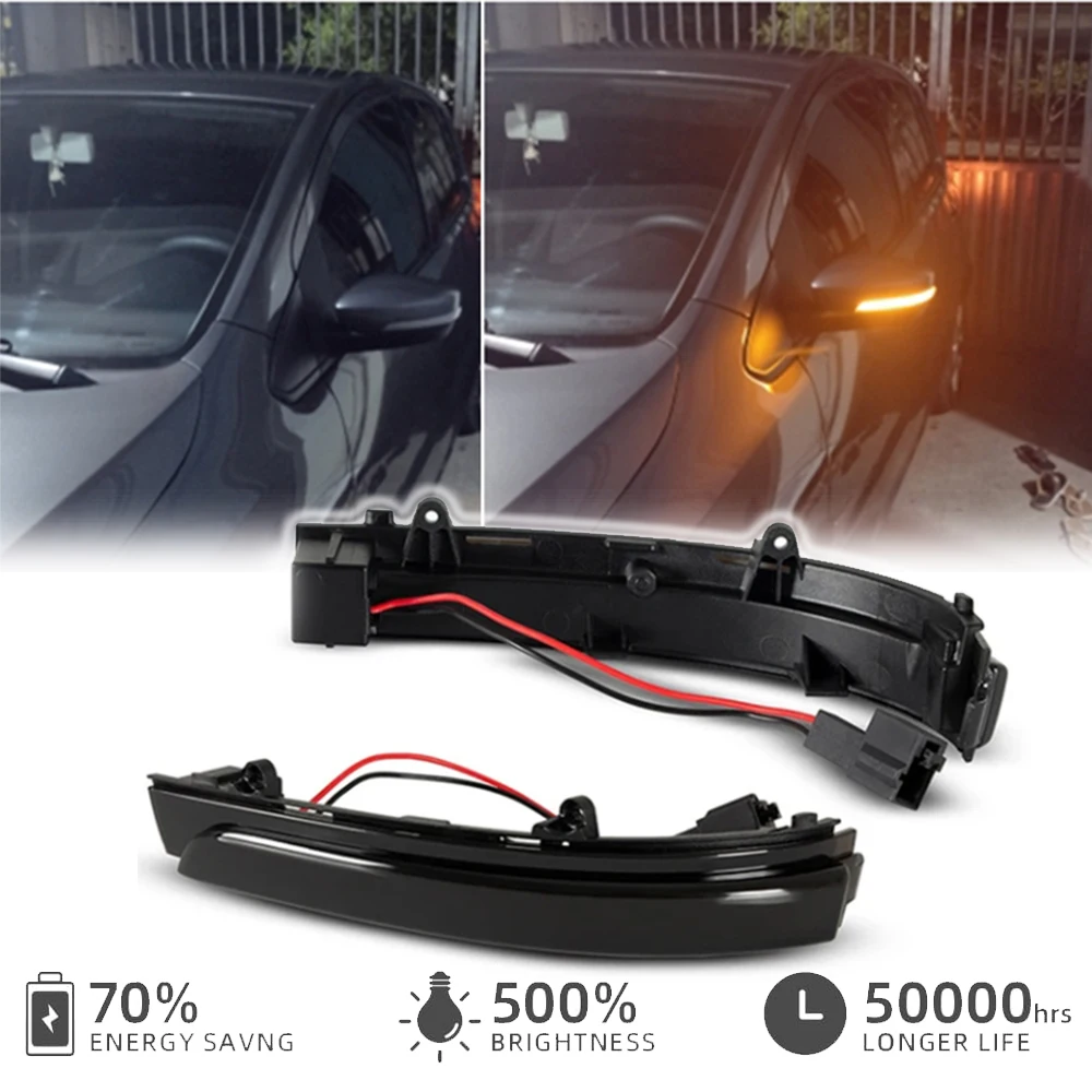2pcs LED Repeat Blinker Side Marker Mirror Light Indicator For GOL Saveiro Voyage G5 G6 G7 G8 FOX 2010-2021 CrossFox Fox Xtreme
