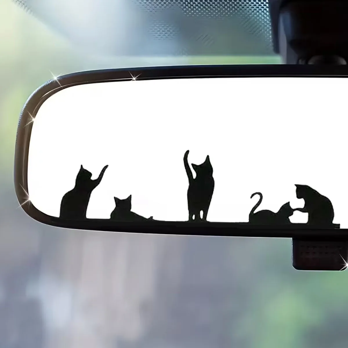 Very Cute Kitten Mirror Stickers - Charming vinyl stickers for car mirrors - side mirrors - car windows