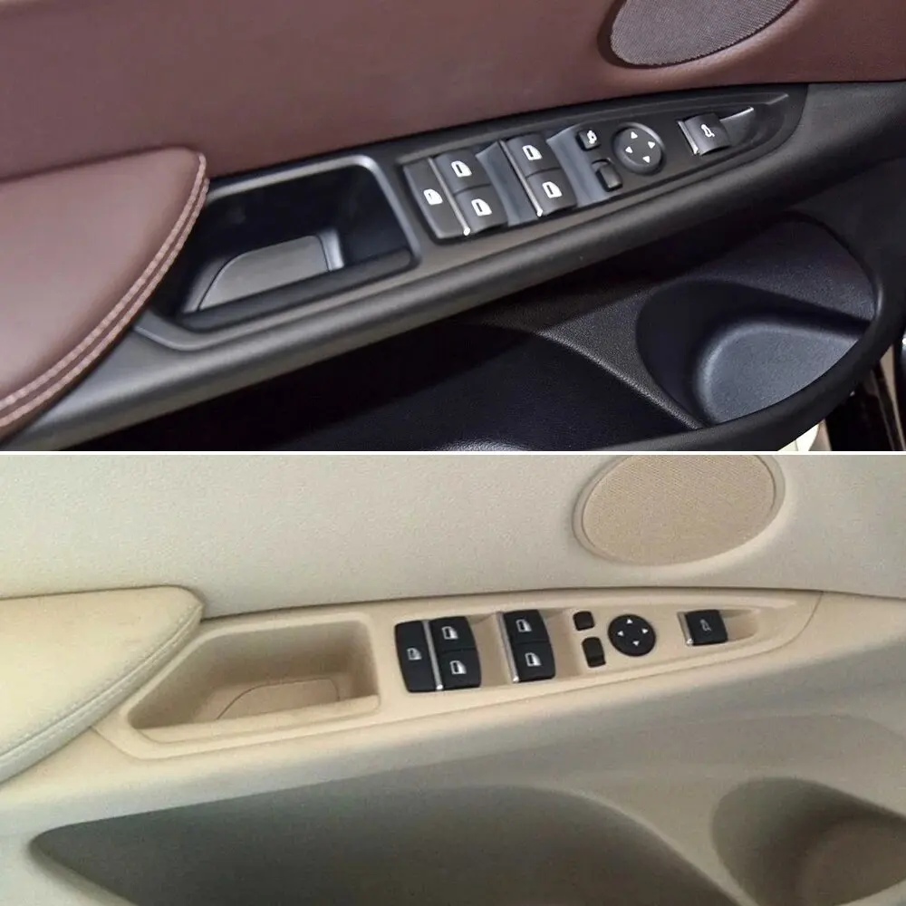 For BMW X5 X6 F15 F16 F85 F86 2014-2018 LHD Car Front Left Door Master Window Switch Bezel Armrest Panel Cover Trim