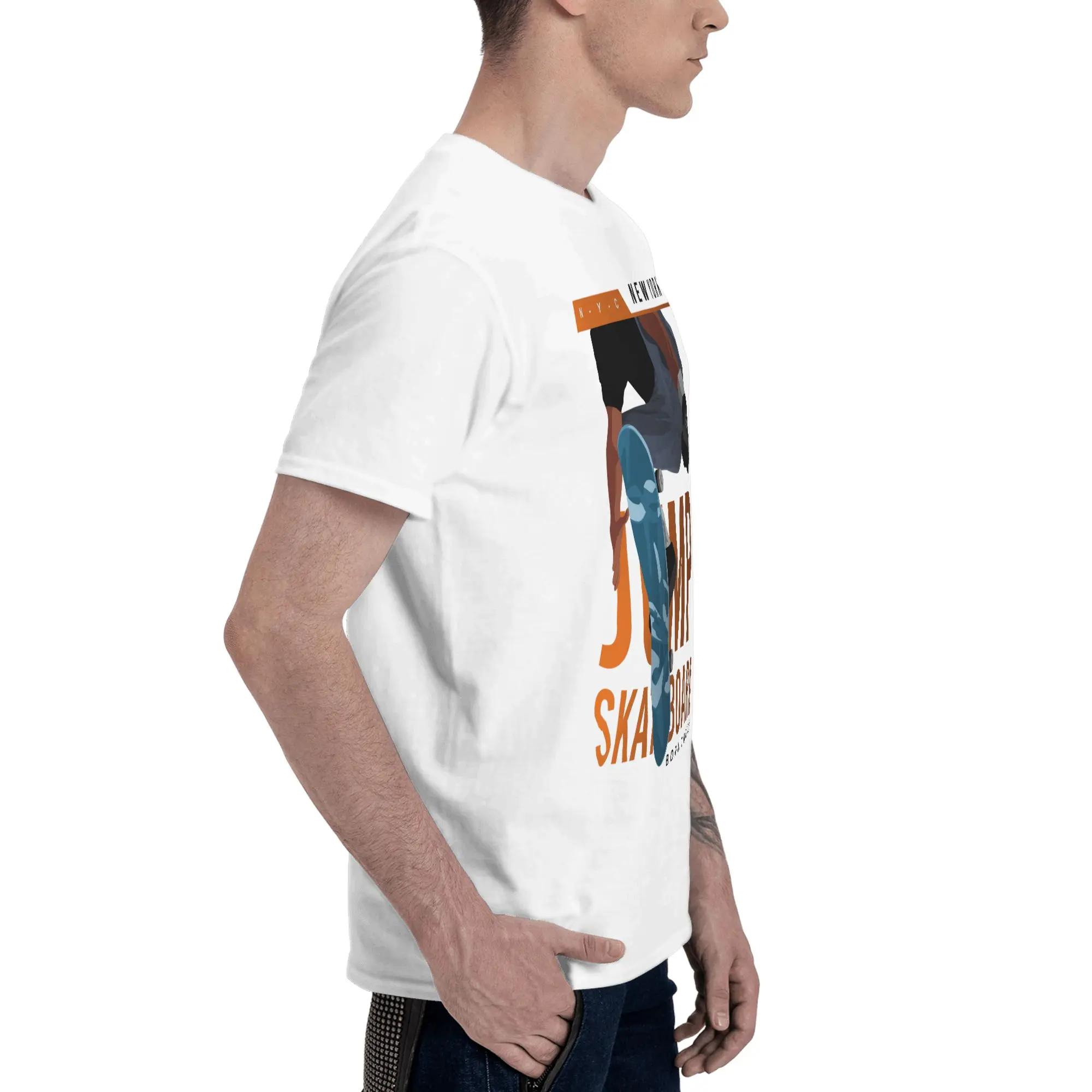 Jump Skateboard Urban Graphic Grapic  Men's T-Shirt Clothes  Tee Shirt Short  Summer Casual Trendy