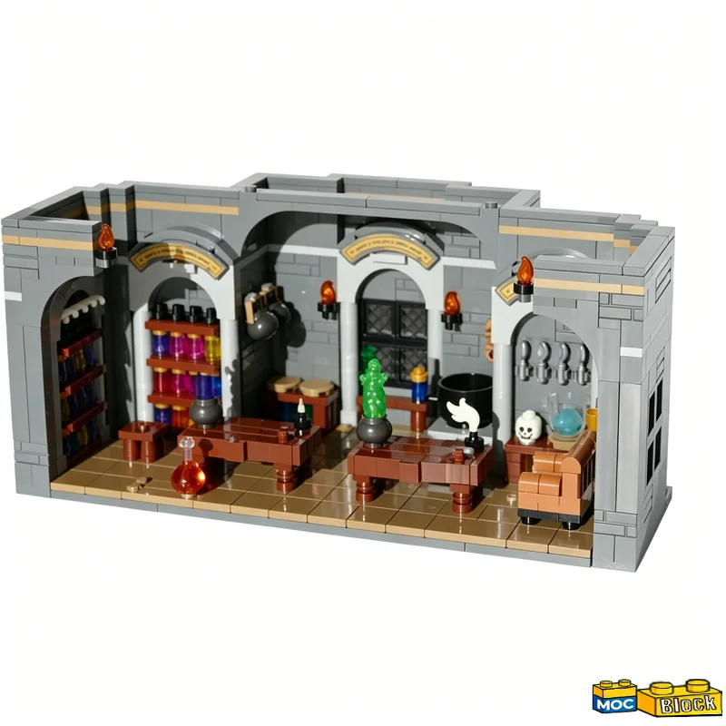 708Parts Magical Potions Classroom Building Blocks Model Assembly Educational Toy Customize Creative Collection Birthday Gifts