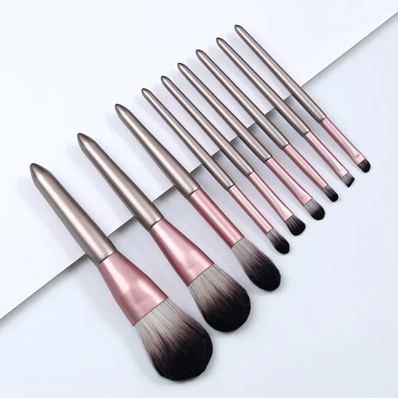 9 Pçs/set Pincéis de Maquiagem Conjunto de Ferramentas Pó Cosmético Sombra de Olho Fundação Blush Blending Beleza Make Up Brush Maquiagemayarсakatка