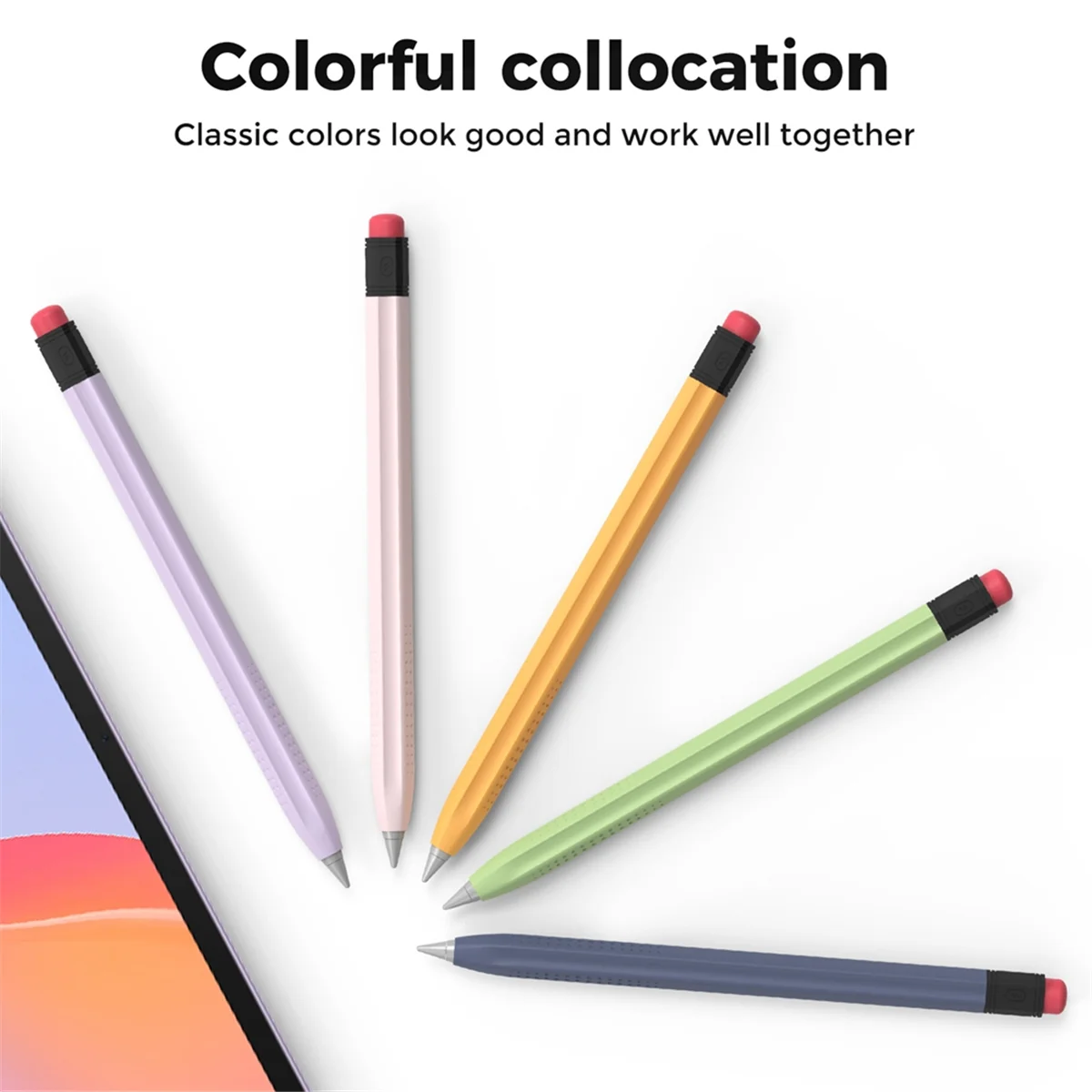 ABGN Kapazitive Stifthülle für M-Pencil 1/2/3 Generation, ultradünne Schutzhülle, Stiftetui, Rosa