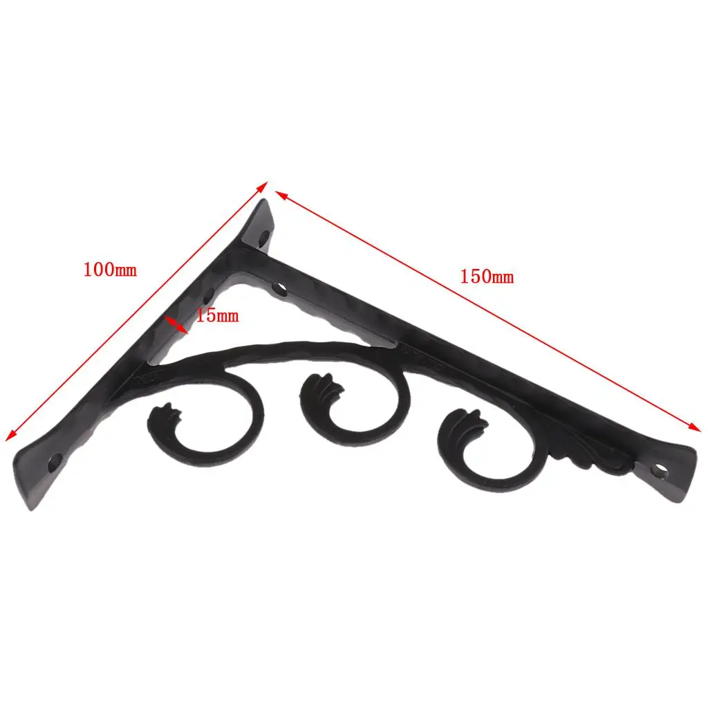 Corner Brace L Shaped Metal Holder Modular Wall Shelf for Interior Room Decoration and Floating Shelf