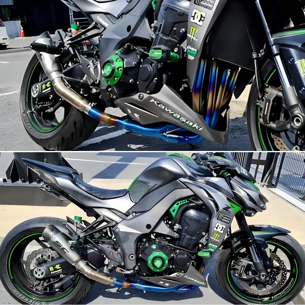 Motorcycle exhaust pipe modification R1 CB190 Qianjiang Sai 350 Spring Breeze 250AR SC diagonal port three-layer 51