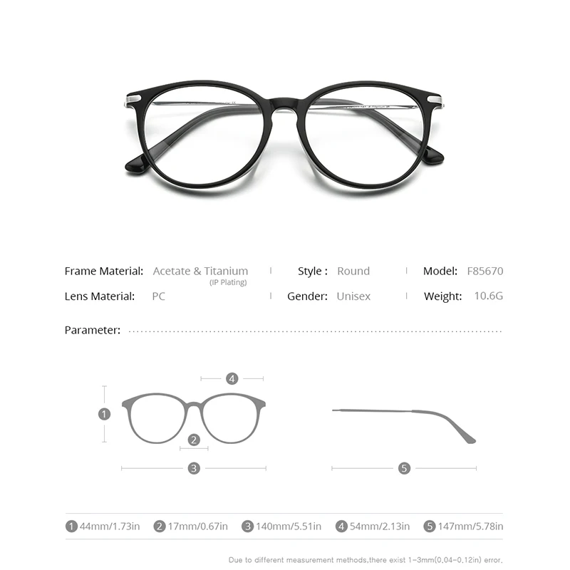 FONEX Titanium Eyeglasses Frame Men 2021 Retro Round Glasses Women Acetate Spectacles Eyewear F85670