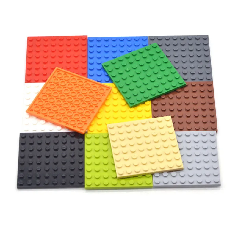 10pcs DIY Building Blocks Thin Figures Bricks 8x8 Dots 12Color Educational Creative Size Compatible With Brand Toys for Children