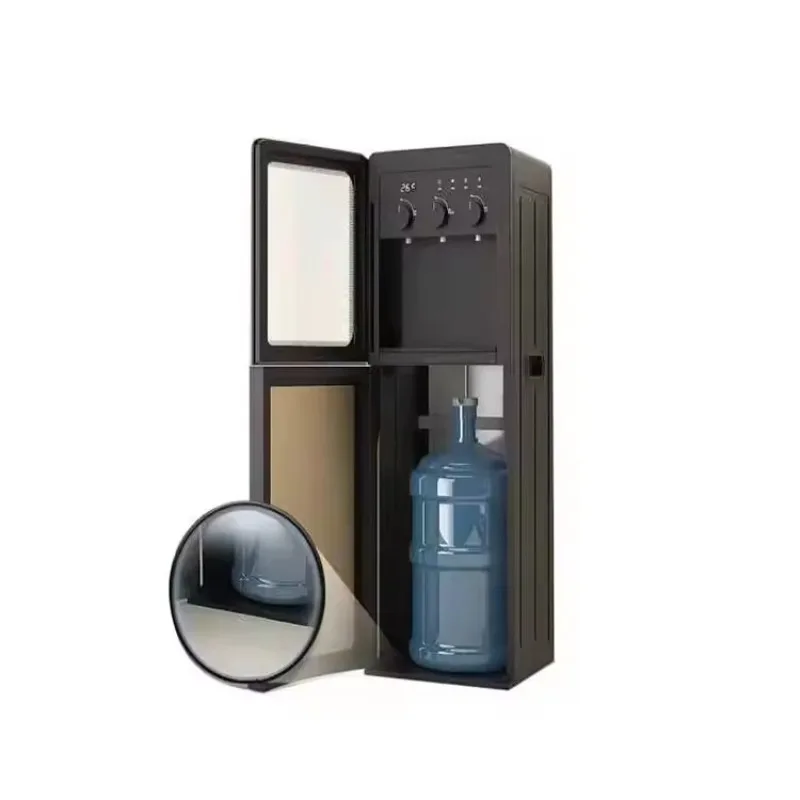 Food grade lower water dispenser, glass door hot and cold home office foreign trade water dispenser