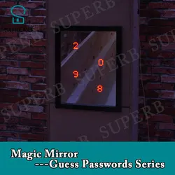 Superb escape room prop magic mirror guess password series triggger the prop to find hiden number on blocks real life game