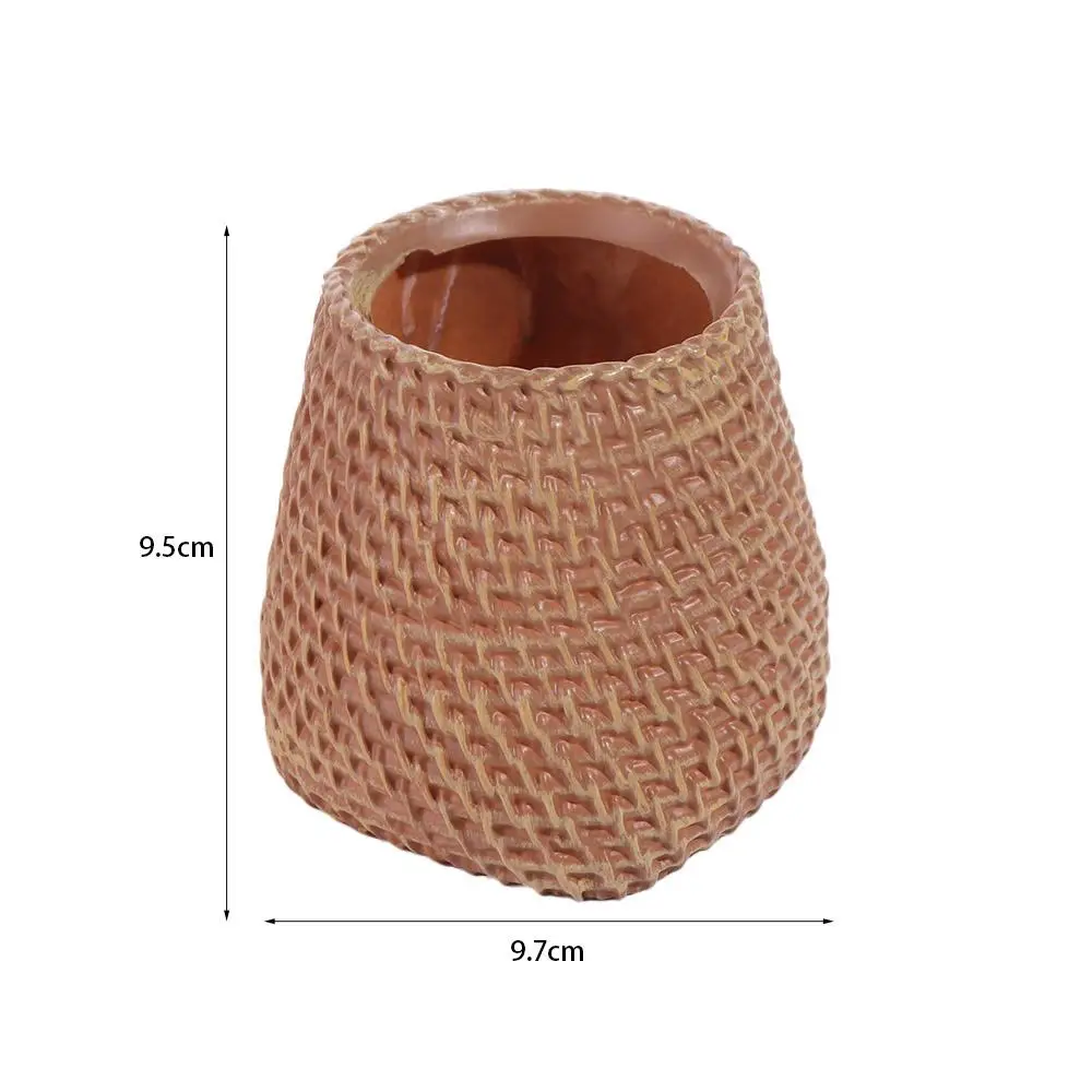 

Simple Vine Pen Holder Home Office Stationery Storage Rattan Pen Holder Minimalism Plastic Tableware Holder Desk Organizer