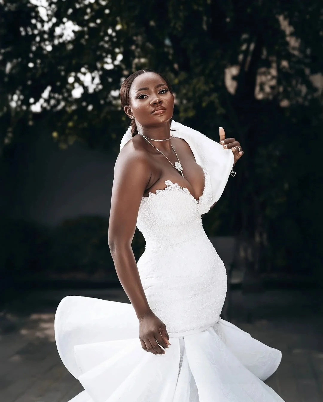 Customized One Shoulder Lace Rhinestones Wedding Dresses for Bride Robe De Mariée 2025 Tiers Plus Size African Bridal Gowns