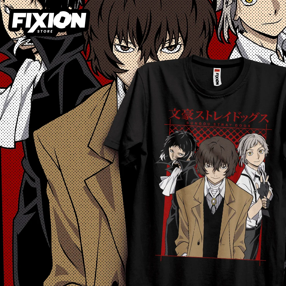 

Manga T-shirt Bungo Stray Dogs – N/Febrero 2023 (negra) Anime Tee