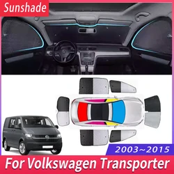 Car Sunshade For Volkswagen VW Transporter T5 2003~2015 Heat Insulation Sun Protection Sunshade Windshield Visor Car Accessories