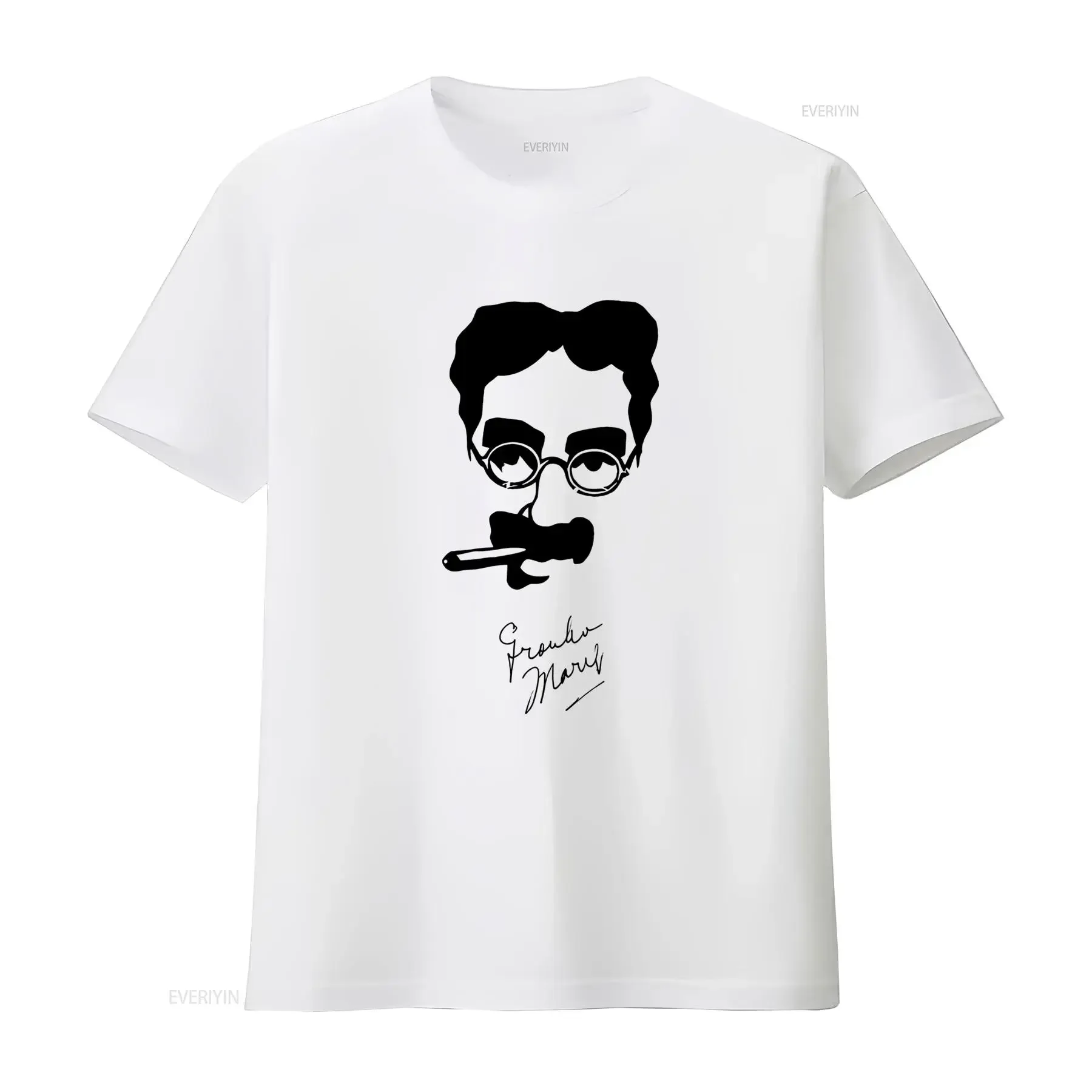 Groucho Marx Autograph Brothers Chico Harpo Duck Soup T Shirt for Top Adult Vintage Music Best Movie Oz336 vintage Washed