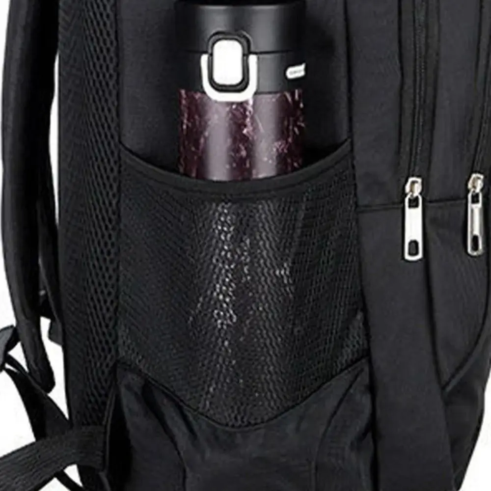 حقيبة ظهر للكمبيوتر المحمول متعددة الوظائف مع منفذ شحن USB، حقيبة ظهر رجالية مقاومة للماء، مقاومة للاهتراء، سعة كبيرة