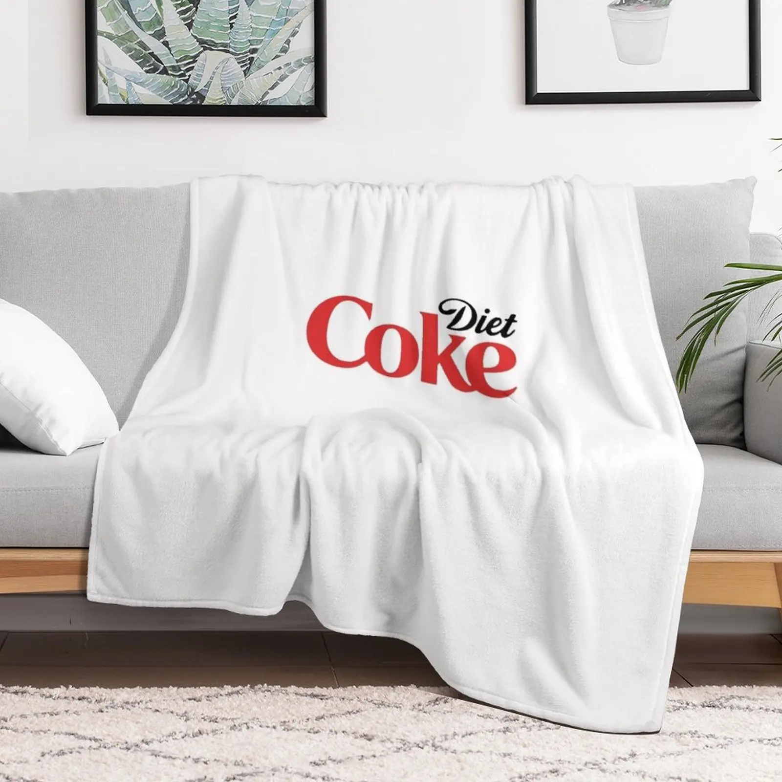 Coke Funny Lover Diet Throw Blanket Plaid on the sofa Weighted Soft Warm Blankets